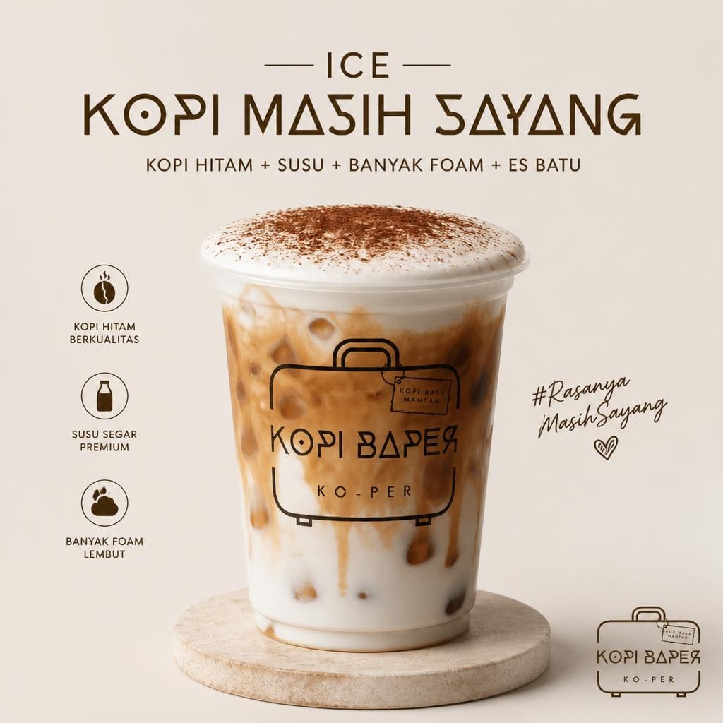 Ice Kopi Masih Sayang Kopi Baper